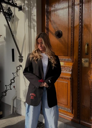 Oversized vintage blazer, merk: lamer.thelabel, staat: Heel goed, maat: M / 38 / 10, € 52,95, € 56,30 inclusief Kopersbescherming