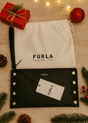 Borsa pelle nera Furla nuova - sac en cuir noir - schwarze Ledertasche, marca: Furla, estado: Novo com etiquetas, €60.00, €63.70 inclui Proteção do Comprador