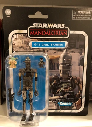 IG-12, Grogu & Anzellan Star Wars: The Mandalorian The Vintage Collection VC358, marca: Hasbro, estado: Novo sem etiquetas, tamanho: Tamanho único, €28.00, €30.10 inclui Proteção do Comprador