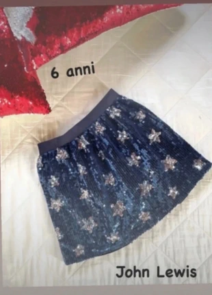 Gonna blu paillettes argento 👧🏻 bambina 6 anni John Lewis, marca: John Lewis, estado: Novo sem etiquetas, tamanho: 6 anos / 116 cm, €26.00, €28.00 inclui Proteção do Comprador