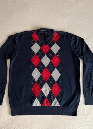 Pull Tommy Hilfiger homme bleu col V  taille L, marke: Tommy Hilfiger, zustand: Sehr gut, größe: L, 22,00 €, 23,80 € inklusive Vinted-Käuferschutz