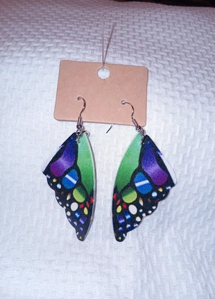 Paire de boucles d'oreilles légères ailes de papillon fée féerique, condition: New with tags, €1.50, €2.28 includes Buyer Protection Pro