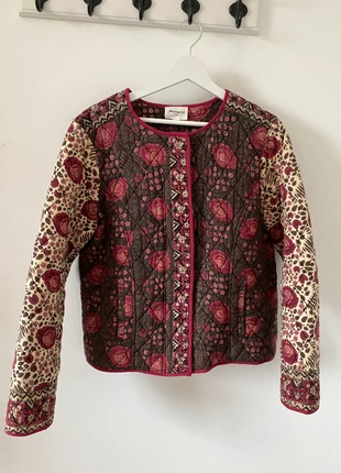 Veste Matelassée à Fleurs Maison 123, modèle Dorris – Taille L femme – couleur Bordeaux/Beige, brand: Maison 123, condition: New without tags, size: L / 40 / 12, €67.00, €71.05 includes Buyer Protection