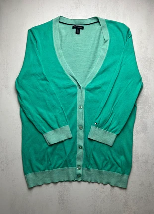 Cardigan Tommy Hilfiger | Femme taille L | Menthe | TF211, marca: Tommy Hilfiger, estado: Bom, tamanho: L / 40 / 12, €5.50, €6.48 inclui Proteção do Comprador