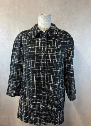 Manteau en laine à carreaux – Woolmark – Taille M – Lot MI19, marque: Woolmark, état: Très bon état, taille: M / 38 / 10, 14,30 €, 15,72 € Protection acheteurs (Pro) incluse