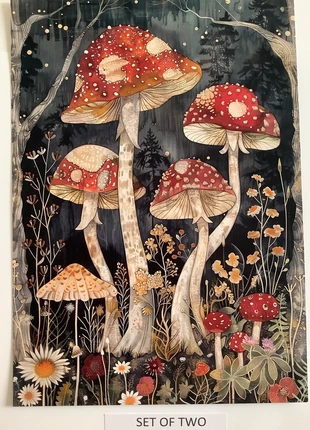 Two A4 mushroom prints, satin finish, Borderless, brand: two A4 prints, condition: New without tags, £4.70, £5.64 includes Buyer Protection Pro