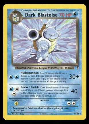 Carte Pokémon Dark Blastoise 4/110 Legendary Collection Promo Eng/English Wizards, marke: Pokémon, zustand: Sehr gut, 40,00 €, 42,70 € beinhaltet Vinted-Käuferschutz Pro