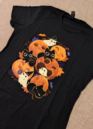 T-shirt Gattini Neri Halloween • Dolci e Spaventosi • Gildan M, brand: Gildan, condizioni: Ottime, taglia: M, €9.90, €11.10 include la Protezione acquisti