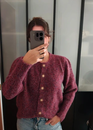 Elyana · Cardigan élégant et douillet bordeaux, marke: sans marque, zustand: Sehr gut, größe: M / 38 / 10, 35,00 €, 37,45 € beinhaltet Vinted-Käuferschutz Pro