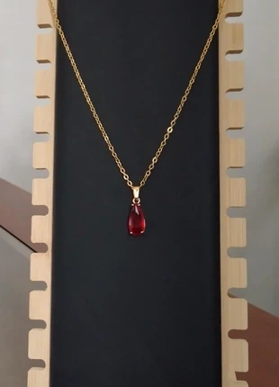 Collier doré pendentif rouge, brand: fantaisie chic, condition: Very good, €10.00, €11.20 includes Buyer Protection