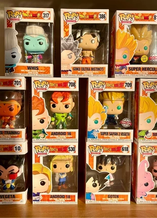 Funko POP Dragon Ball 10 Vegeta 530 Android 618 620 buu 701 708 16 709 858 Gohan 317 386 Goku 818, marca: Funko Pop, estado: Muy bueno, tamaño: M, 120,00 €, 126,70 € Protección al comprador incluida