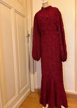Robe longue vintage motifs floraux bordeaux, marque: Boutique indépendante, état: Neuf sans étiquette, taille: M / 38 / 10, 25,00 €, 26,95 € Protection acheteurs incluse