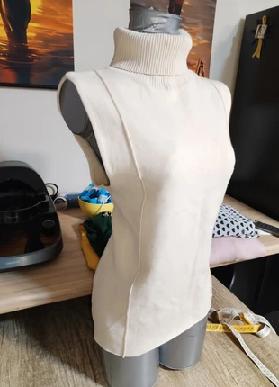 Gilet, smanicato, maglione, pullover, dolcevita, donna, come nuovo, autunno, inverno, taglia 44 L, marca: Nice & Chic, estado: Novo sem etiquetas, tamanho: L / 40 / 12, €5.00, €5.95 inclui Proteção do Comprador