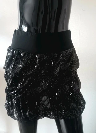 Jupe sequins noir taille 40/L Modatoi, brand: Modatoi, condition: Very good, size: L / 40 / 12, €12.95, €14.30 includes Buyer Protection