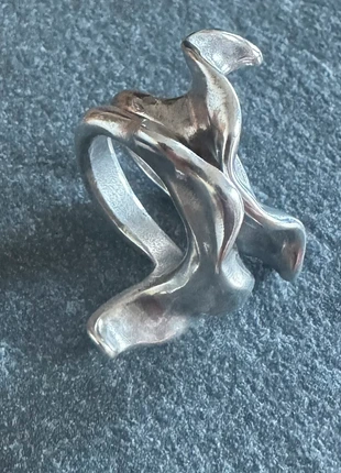 UNOde50 Silver Plated Abstract Statement Ring, Size P, brand: UNOde50, condition: Very good, size: 17.7 mm / O½, £30.00, £32.20 includes Buyer Protection