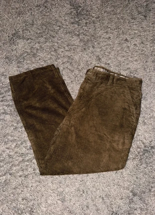 Pantalon En Velours Côtelé / Corduroy kaki coton cotelé coupe ample taille 46, brand: Vintage Dressing, condition: Very good, size: W36, €15.00, €16.45 includes Buyer Protection