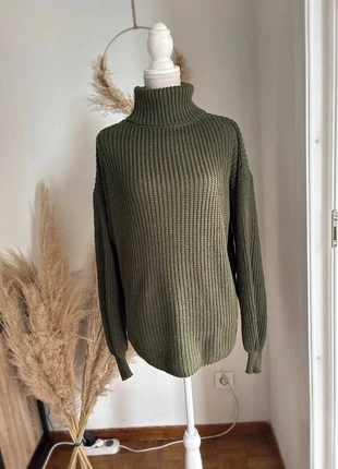 Magnifique pull col roulé kaki femme, brand: haza tekstil, condition: Very good, size: S / 36 / 8, €14.00, €15.40 includes Buyer Protection