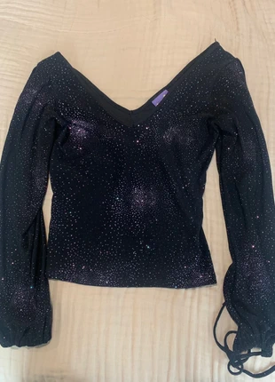 purple sparkly long sleeved top, brand: Pilot, condition: Very good, size: S / UK 8-10, £15.00, £16.45 includes Buyer Protection