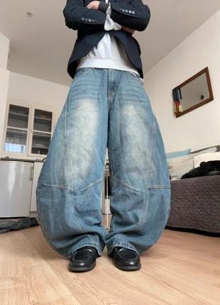 Jean ultra baggy wide leg y2k skater vintage denim bleu effet destroyed taille M, marque: JNCO, état: Très bon état, taille: M, 53,00 €, 56,35 € Protection acheteurs incluse