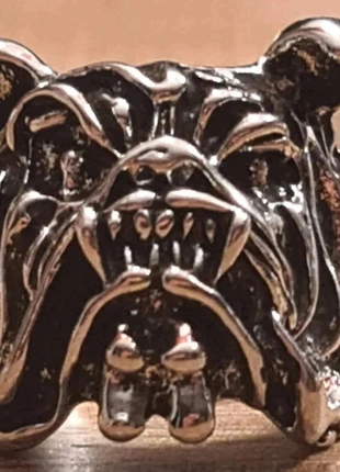 Bague Bulldog métal brut ajustable tendance rock punck metal, marca: bague, estado: Novo com etiquetas, tamanho: Ajustável, €8.97, €10.12 inclui Proteção do Comprador Pro