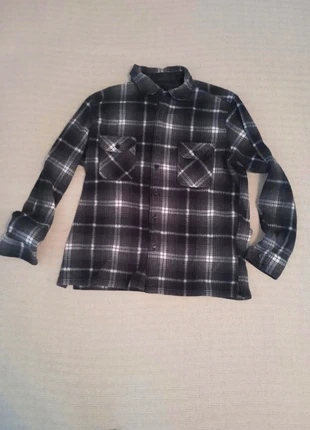 Chemise polaire homme à carreaux homme style bucheron Taille L - noir gris blanc, état: Très bon état, taille: L, 14,00 €, 15,40 € Protection acheteurs incluse