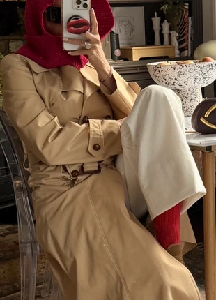 Red knitted hooded scarf., brand: Unbranded, condition: Very good, size: M, £7.00, £8.05 includes Buyer Protection