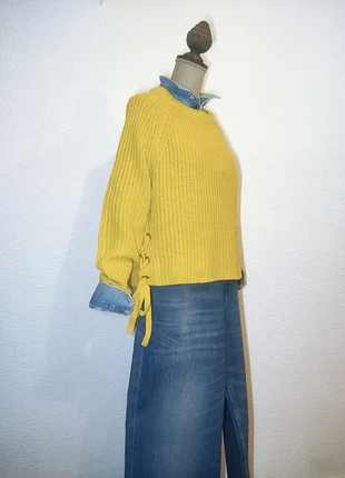 Jersey Easy Wear amarillo M – cropped fit con aberturas laterales y lazada, marque: Easy Wear, état: Très bon état, taille: M / 38 / 10, 23,00 €, 24,85 € Protection acheteurs incluse