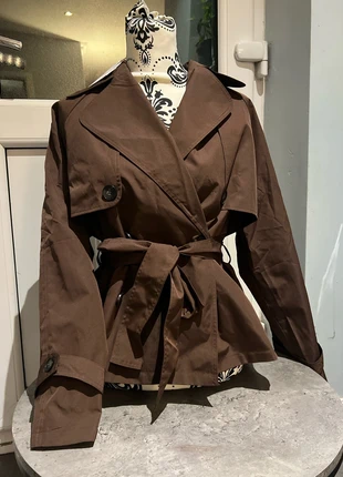 Brand new viral trending katch me chocolate brown trench cropped coat jacket size medium, brand: Katch Me, condition: New with tags, size: M / UK 12-14, £32.00, £34.30 includes Buyer Protection