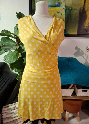 🌞 Robe Jaune à Pois Confort Absolu 🌞, marque: La Fee Maraboutee, état: Bon état, taille: M / 38 / 10, 12,00 €, 13,30 € Protection acheteurs incluse