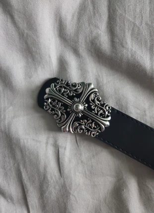 Chrome Hearts Black & Silver Y2K Cross Belt V2, brand: y2k, condition: New with tags, size: 42 in | 105 cm, £16.99, £18.54 includes Buyer Protection