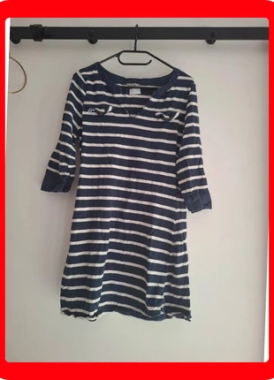 R0211. Robe marinière rayée manches 3/4 taille L, marca: TEX, estado: Muito bom, tamanho: L / 40 / 12, €4.00, €4.90 inclui Proteção do Comprador Pro