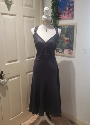 Robe longue de soirée vintage y2k romantic/ghotic à broderie, marca: Vintage Dressing, estado: Muy bueno, tamaño: M / 38 / 10, 20,00 €, 21,70 € Protección al comprador incluida