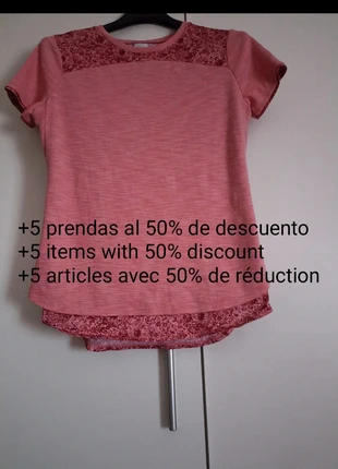 Camiseta manga corta mujer, marca: Decathlon, estado: Muito bom, tamanho: S / 36 / 8, €1.00, €1.75 inclui Proteção do Comprador