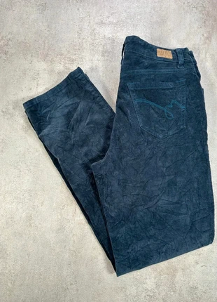 bottom Vintage En Velours Côtelé / Corduroy Bandolino bleu profond texture taille 10, brand: Vintage Dressing, condition: Very good, size: L / 40 / 12, €14.00, €15.40 includes Buyer Protection Pro