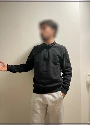 Pull 1/4 zip Stone Island noir - Taille S (sans patch), brand: Stone Island, condition: Very good, size: S, €97.02, €102.57 includes Buyer Protection