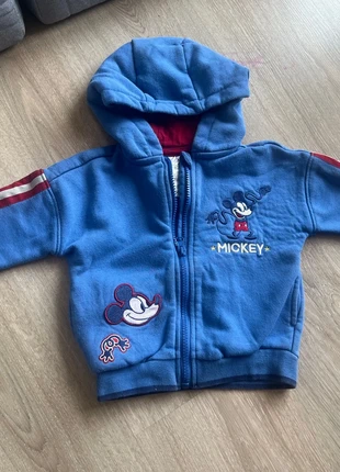 Veste 12 - 18 mois fermeture éclaire gilet à capuche Mickey, brand: Disney, condizioni: Buone, taglia: 12-18 mesi / 80 cm, €2.00, €2.80 include la Protezione acquisti