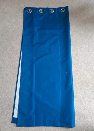 Blue eyelet curtains 117cm x 137cm, brand: IKEA, condition: Very good, size: Up to 149 cm, £4.00, £4.90 includes Buyer Protection