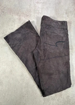 Pantalon Vintage En Velours Côtelé / Corduroy Americian Eagle gris charbon taille 2, merk: Vintage Dressing, staat: Heel goed, maat: L / 40 / 12, € 10,00, € 11,20 inclusief Kopersbescherming Pro