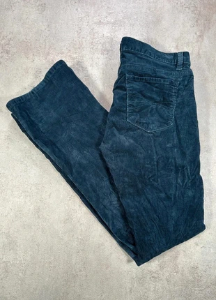 Pantalon Vintage En Velours Côtelé / Corduroy Ann Taylor bleu fonce texturé taille 4, marca: Vintage Dressing, estado: Muito bom, tamanho: XL / 42 / 14, €10.00, €11.20 inclui Proteção do Comprador Pro