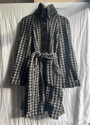 Trench d'hiver bien chaud nafnaf imprimer pieds de poul, marque: Naf Naf, état: Très bon état, taille: S / 36 / 8, 16,00 €, 17,50 € Protection acheteurs incluse