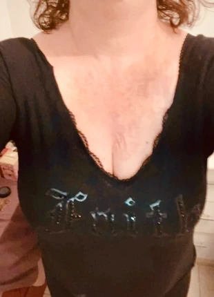 Petit pull décolleté devant derrière avec strass et paillettes parfait état T40 Faith Connections, marke: Faith Connexion, zustand: Sehr gut, größe: L / 40 / 12, 10,00 €, 11,20 € inklusive Vinted-Käuferschutz