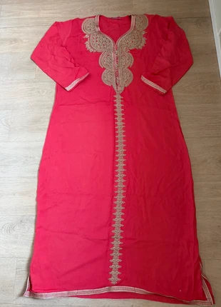 Robe orientale djellaba rose brodée, marque: Inconnu, état: Neuf sans étiquette, taille: L / 40 / 12, 15,00 €, 16,45 € Protection acheteurs incluse