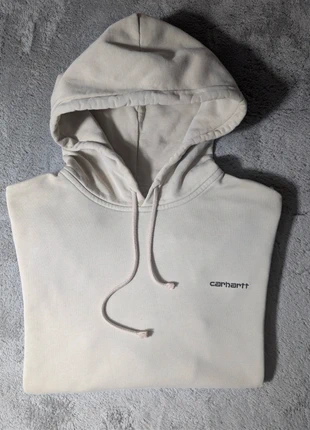 Sweat à capuche Hoodie Carhartt logo brodé taille M beige en très bon état, marque: Carhartt, état: Très bon état, taille: M, 26,90 €, 28,95 € Protection acheteurs incluse