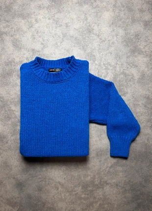 Pull / Sweat col rond vintage SHEIN bleu - 100% polyester - taille XS, brand: Shein, condizioni: Ottime, taglia: XS / IT 38 / EU 34, €5.00, €5.95 include la Protezione acquisti