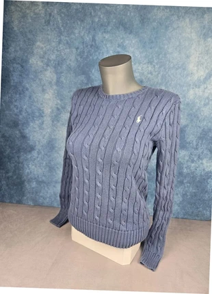 polo ralph lauren pull bleu col rond coton cable knit | taille S | 24A, marque: Ralph Lauren, état: Très bon état, taille: S / 36 / 8, 44,00 €, 46,90 € Protection acheteurs (Pro) incluse