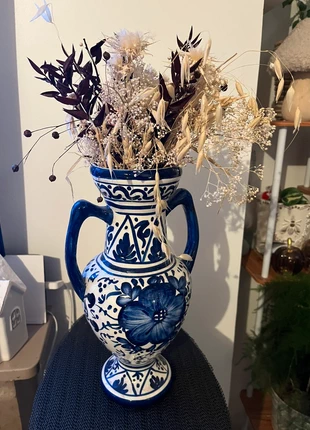 Beau vase bleu et blanc, staat: Heel goed, € 6,00, € 7,00 inclusief Kopersbescherming
