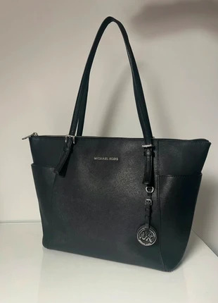 Sac Michael Kors Noir Cabas Femme Élégant avec Charm Logo Argenté, marca: Michael Kors, estado: Muito bom, €65.00, €68.95 inclui Proteção do Comprador