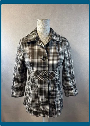 Veste à carreaux marron et beige – City Girl – Taille M – Lot MI34, marca: City Girl, estado: Muito bom, tamanho: M / 38 / 10, €10.00, €11.20 inclui Proteção do Comprador Pro