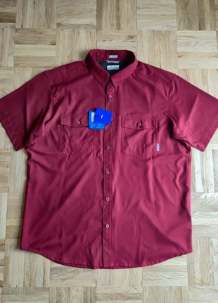 Chemise ventilée en maille antimicrobienne Columbia pour homme bordeaux coupe standard taille L, marque: Columbia, état: Neuf avec étiquette, taille: L, 20,00 €, 21,70 € Protection acheteurs incluse