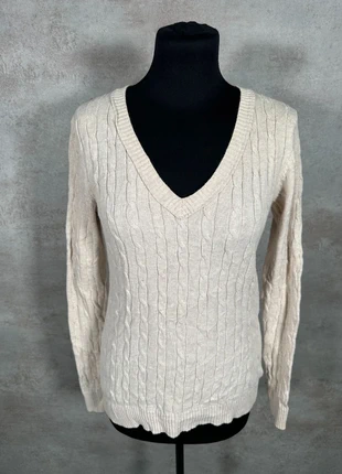 Pull Maille Torsadée Cable Knit Vintage Ann Taylor beige texturé taille S, brand: Vintage Dressing, condition: Very good, size: S / 36 / 8, €15.00, €16.45 includes Buyer Protection Pro